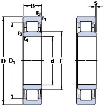 30 mm x 72 mm x 19 mm  SKF NU 306 ECML упорные шарикоподшипники