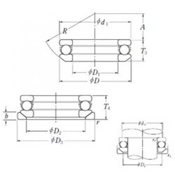 NSK 53216U упорные шарикоподшипники