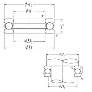 NSK 51206 упорные шарикоподшипники