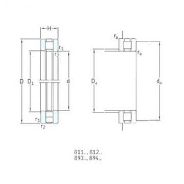 30 mm x 47 mm x 3 mm  SKF 81106TN упорные роликоподшипники