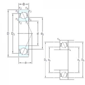 70 mm x 125 mm x 24 mm  SNFA E 270 /NS 7CE1 радиально-упорные шарикоподшипники