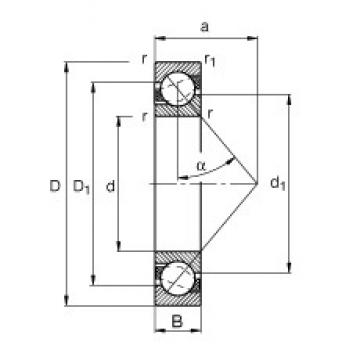 15 mm x 35 mm x 11 mm  FAG 7202-B-JP радиально-упорные шарикоподшипники