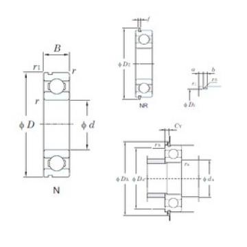 95 mm x 145 mm x 24 mm  KOYO 6019N радиальные шарикоподшипники