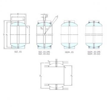 101,6 mm x 158,75 mm x 88,9 mm  SKF GEZ400ES-2LS подшипники скольжения