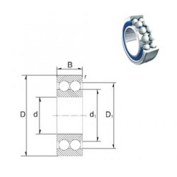 10 mm x 19 mm x 7 mm  ZEN 3800-2RS радиально-упорные шарикоподшипники