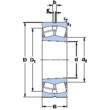 280 mm x 460 mm x 180 mm  SKF 24156 CCK30/W33 сферические роликоподшипники