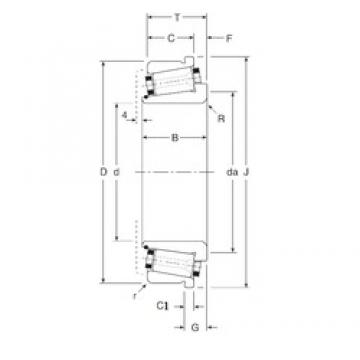 63,5 mm x 120 mm x 32 mm  Gamet 130063X/130120C конические роликовые подшипники