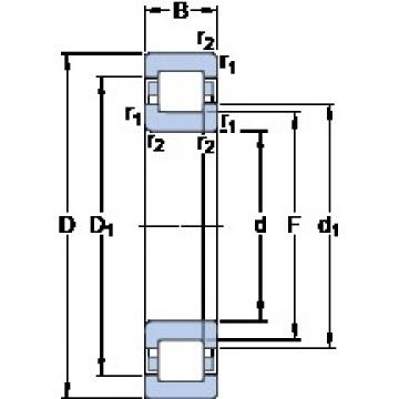 630 mm x 920 mm x 128 mm  SKF NUP 10/630 ECMA/HA1 упорные шарикоподшипники