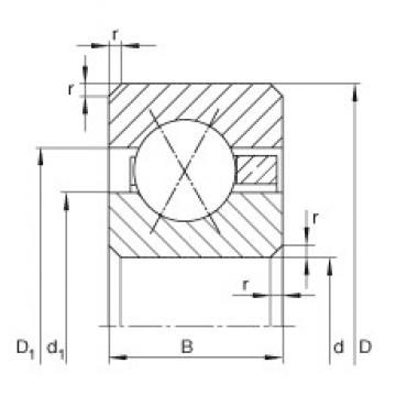 7 1/2 inch x 228,6 mm x 19,05 mm  INA CSXF075 радиальные шарикоподшипники