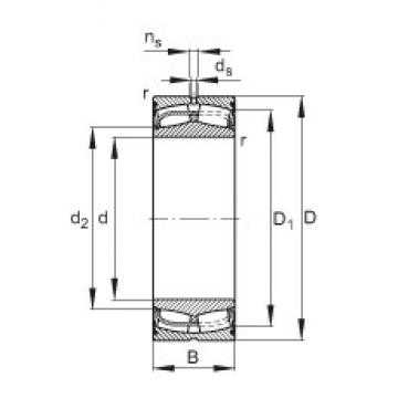 140 mm x 225 mm x 85 mm  FAG 24128-E1-2VSR сферические роликоподшипники