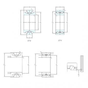 70 mm x 110 mm x 18 mm  SKF BTM 70 ATN9/P4CDB радиально-упорные шарикоподшипники