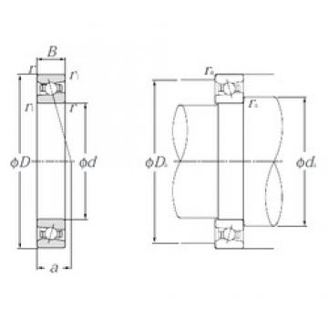 130 mm x 200 mm x 33 mm  NTN HSB026C радиально-упорные шарикоподшипники