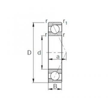 190 mm x 260 mm x 33 mm  CYSD 7938 радиально-упорные шарикоподшипники