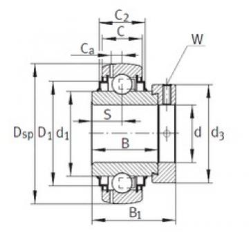 65 mm x 125 mm x 48,5 mm  INA GE65-214-KRR-B-FA164 радиальные шарикоподшипники