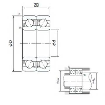 170 mm x 310 mm x 52 mm  NACHI 7234DF радиально-упорные шарикоподшипники