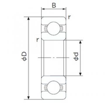 20 mm x 32 mm x 7 mm  NACHI 6804 радиальные шарикоподшипники