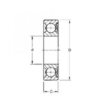 6 mm x 19 mm x 6 mm  Timken 36KD радиальные шарикоподшипники