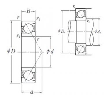 150 mm x 270 mm x 45 mm  NSK 7230 B радиально-упорные шарикоподшипники