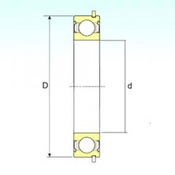 45 mm x 85 mm x 19 mm  ISB 6209-ZZNR радиальные шарикоподшипники