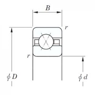 127 mm x 142,875 mm x 7,938 mm  KOYO KBX050 радиально-упорные шарикоподшипники