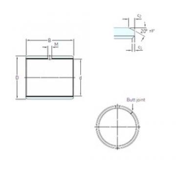 32 mm x 36 mm x 30 mm  SKF PCM 323630 E подшипники скольжения