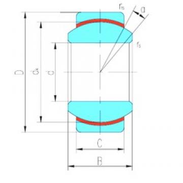 50 mm x 90 mm x 56 mm  LS GEG50N подшипники скольжения