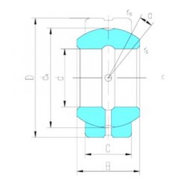 20 mm x 35 mm x 16 mm  LS GE20ES подшипники скольжения