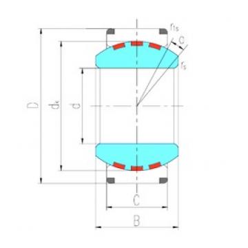 420 mm x 560 mm x 190 mm  LS GEC420XF/Q подшипники скольжения