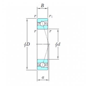 17 mm x 30 mm x 7 mm  KOYO 3NCHAC903CA радиально-упорные шарикоподшипники