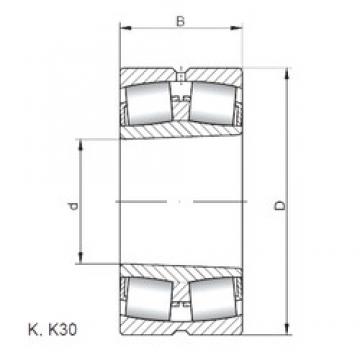 130 mm x 210 mm x 64 mm  ISO 23126 KW33 сферические роликоподшипники