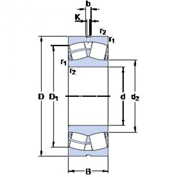 220 mm x 340 mm x 90 mm  SKF 23044 CC/W33 сферические роликоподшипники