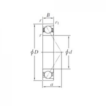 200 mm x 289,5 mm x 38 mm  KOYO AC4029B радиально-упорные шарикоподшипники