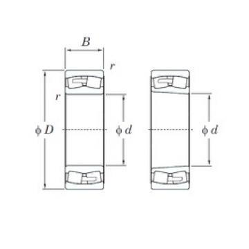 220 mm x 340 mm x 118 mm  KOYO 24044RHAK30 сферические роликоподшипники