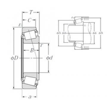 82,55 mm x 161,925 mm x 48,26 mm  NTN 4T-757/752 конические роликовые подшипники