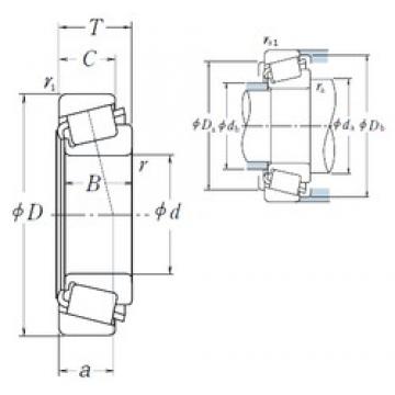 133,35 mm x 190,5 mm x 39,688 mm  NSK 48385/48320 конические роликовые подшипники