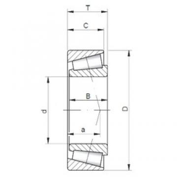 15,875 mm x 42,862 mm x 14,288 mm  ISO 11590/11520 конические роликовые подшипники