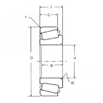 69,85 mm x 168,275 mm x 56,363 mm  FBJ 835/832 конические роликовые подшипники