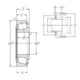 110 mm x 170 mm x 47 mm  NTN 33022U конические роликовые подшипники