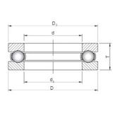 ISO 51210 упорные шарикоподшипники