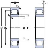 140 mm x 250 mm x 42 mm  SKF NU 228 ECML упорные шарикоподшипники