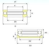 ISB 53210 U 210 упорные шарикоподшипники