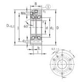 25 mm x 75 mm x 28 mm  INA ZKLF2575-2Z упорные шарикоподшипники