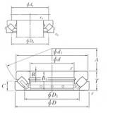 480 mm x 650 mm x 33 mm  KOYO 29296 упорные роликоподшипники