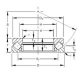 220 mm x 420 mm x 43 mm  Timken 29444 упорные роликоподшипники