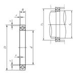 60 mm x 76 mm x 8 mm  IKO CRBS 608 V UU упорные роликоподшипники