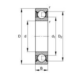 90 mm x 160 mm x 30 mm  FAG 6218-2Z радиальные шарикоподшипники