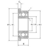 2,5 mm x 7 mm x 3,5 mm  NMB RF-725ZZ радиальные шарикоподшипники