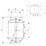 200 mm x 320 mm x 165 mm  IKO GE 200GS подшипники скольжения