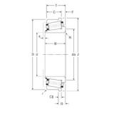 101,6 mm x 165,1 mm x 39,5 mm  Gamet 141101X/141165XC конические роликовые подшипники