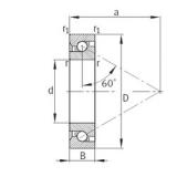 75 mm x 110 mm x 15 mm  FAG BSB075110-T упорные шарикоподшипники